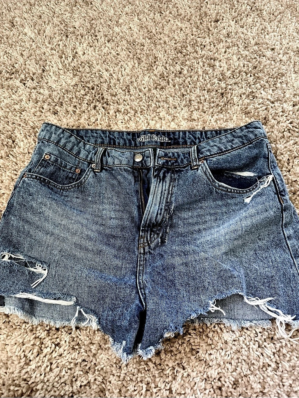 Wild Fable Women's Distressed Denim Shorts Size 14